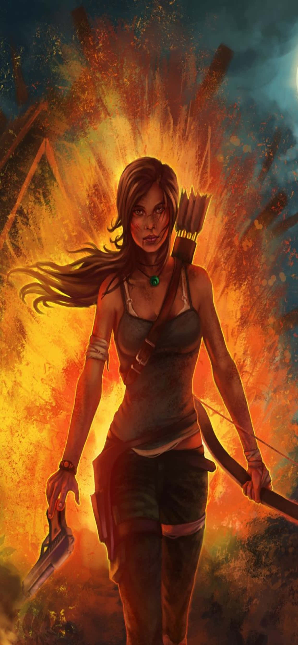 iPhone Xs Max Rise Of The Tomb Raider Background X Wallpaper