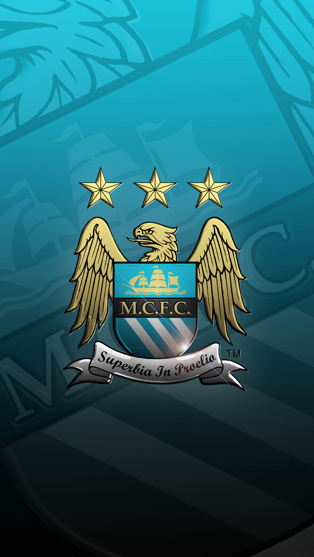 Man City Logo iPhone Wallpaper Background And