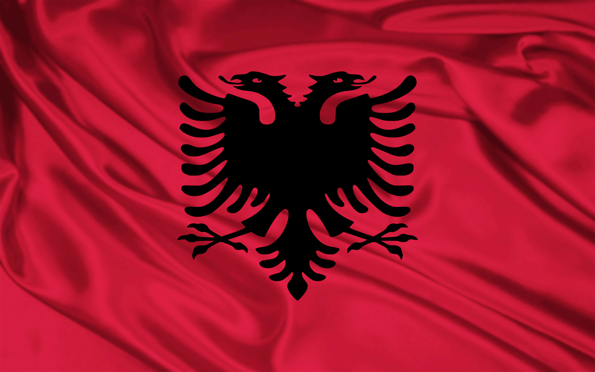 Albania Flag Wallpaper Stock Photos