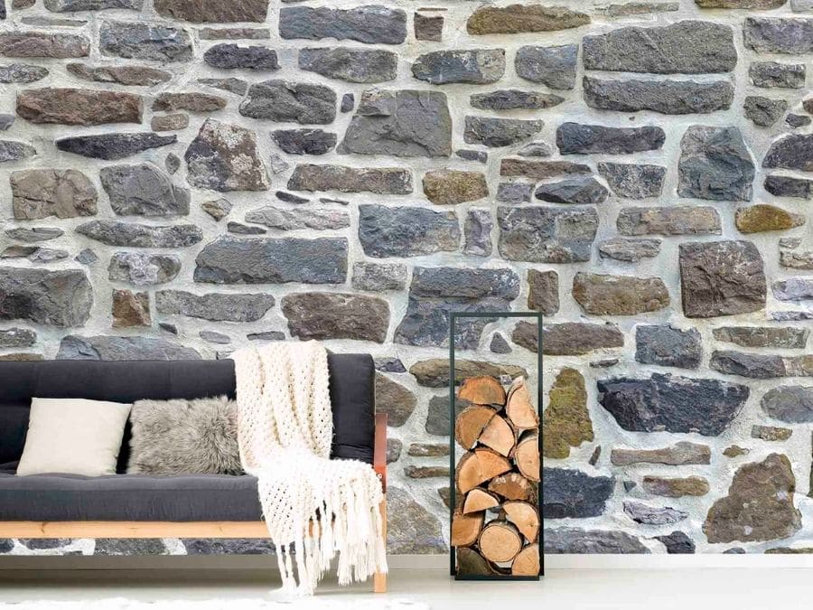 Country Stone Wallpaper Realistic Design For Walls About Murals