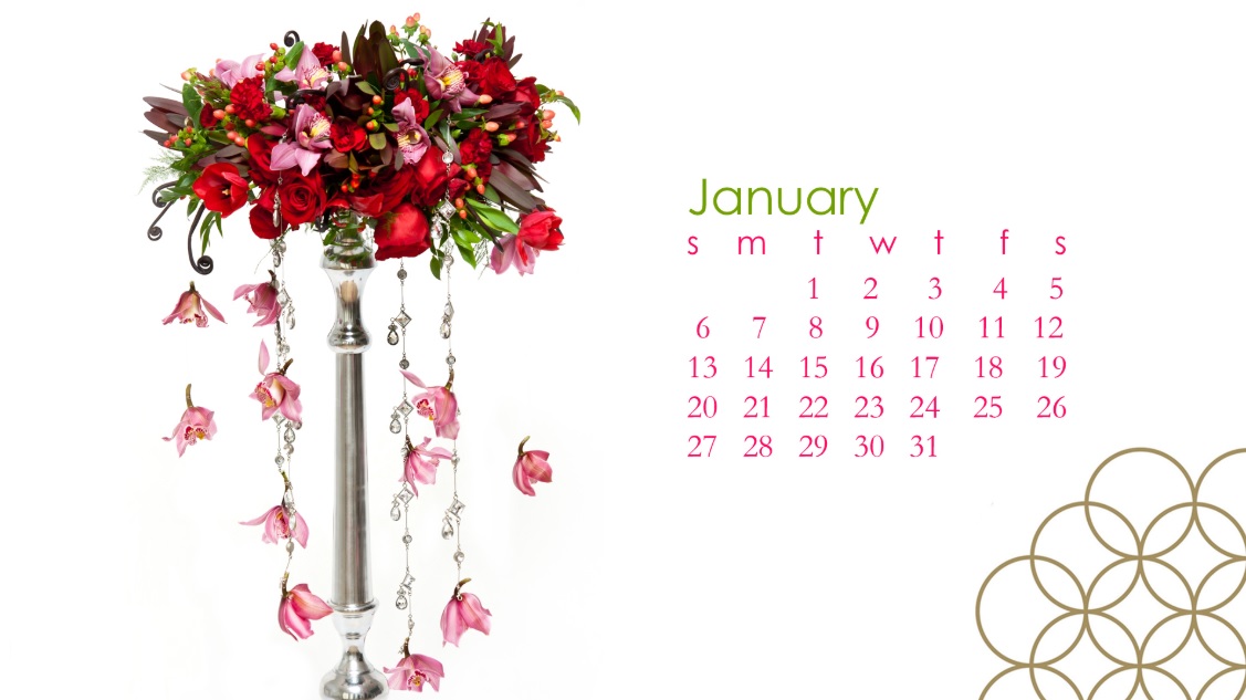 January HD Calendar Wallpaper