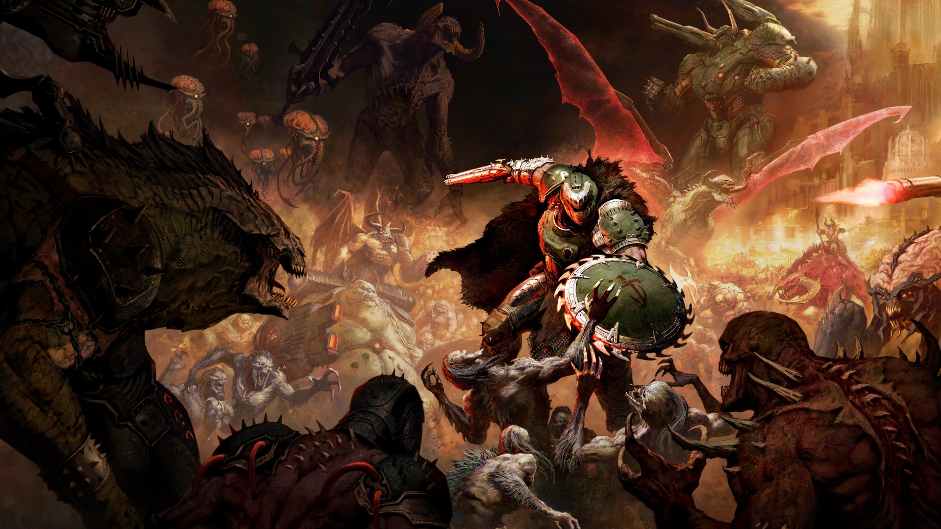 Doom Slayer Wallpaper 4k