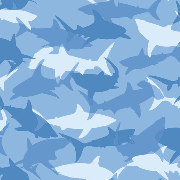 Shark Blue Camo Wallpaper   Wall Sticker Outlet