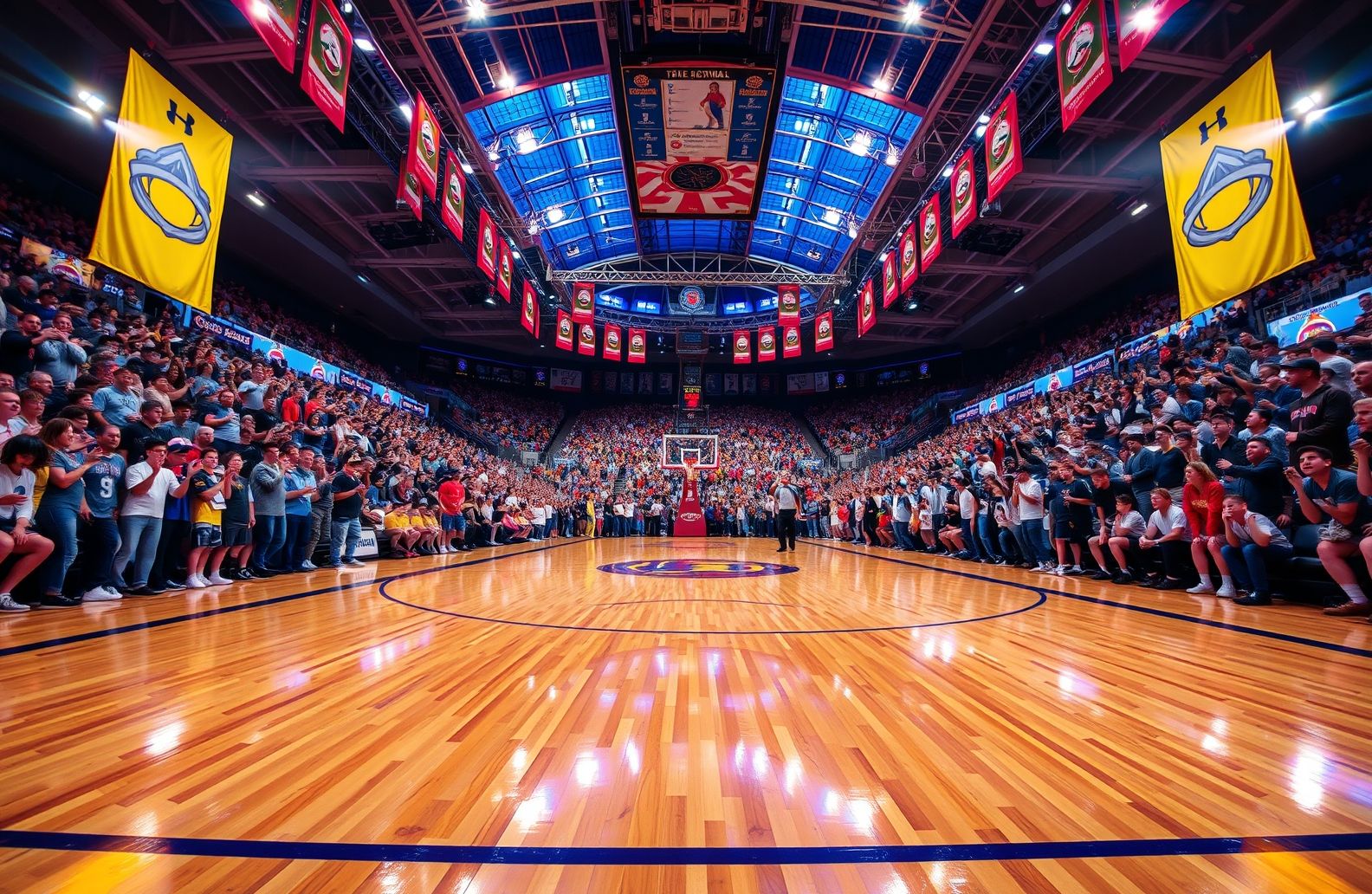 Basketball Court Wallpaper Hd