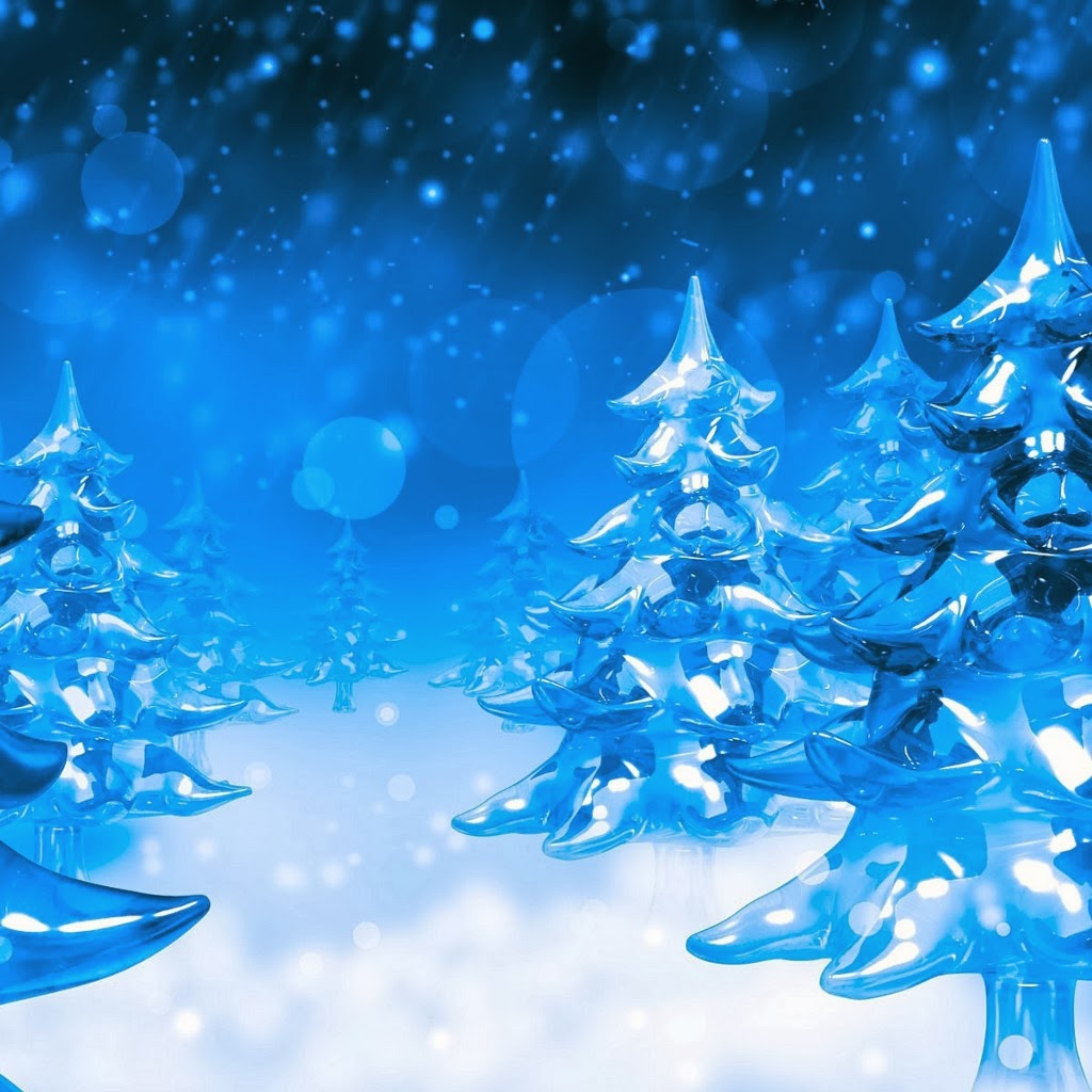 Christmas trees free wallpaper for download
