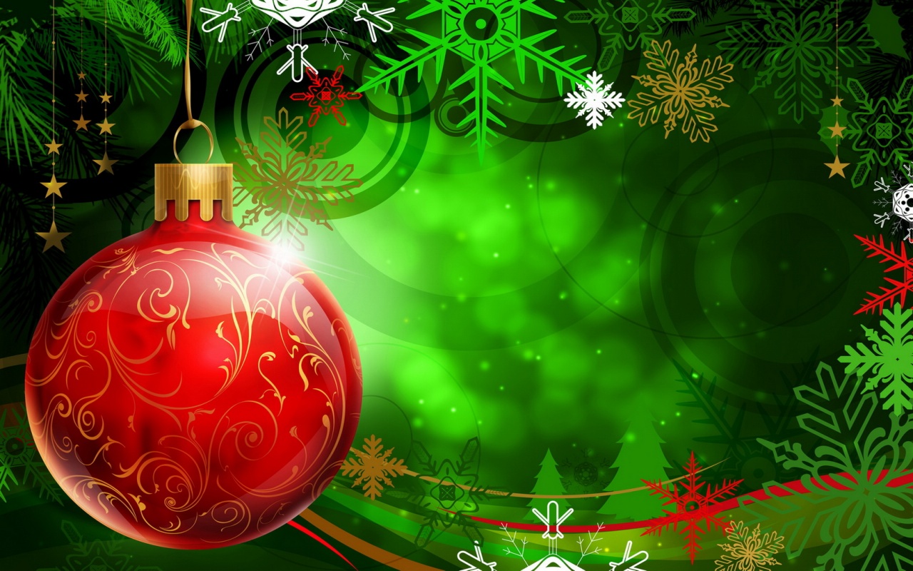 Christmas Wallpaper And Powerpoint Background Pictures Green