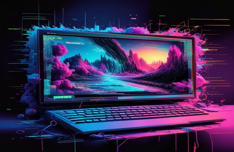 Broken Computer Screen Wallpaper