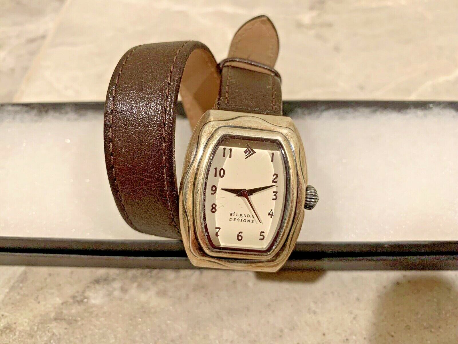Silpada Watch That S A Wrap T1896 Brown Leather Sterling Silver