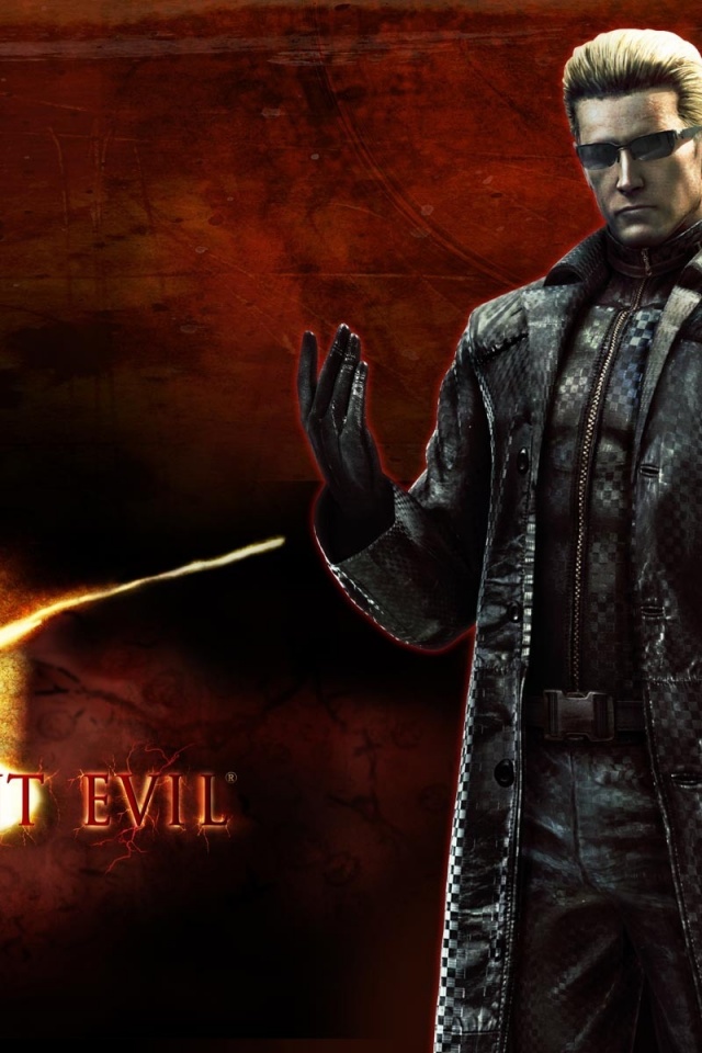Resident Evil Wesker iPhone Wallpaper