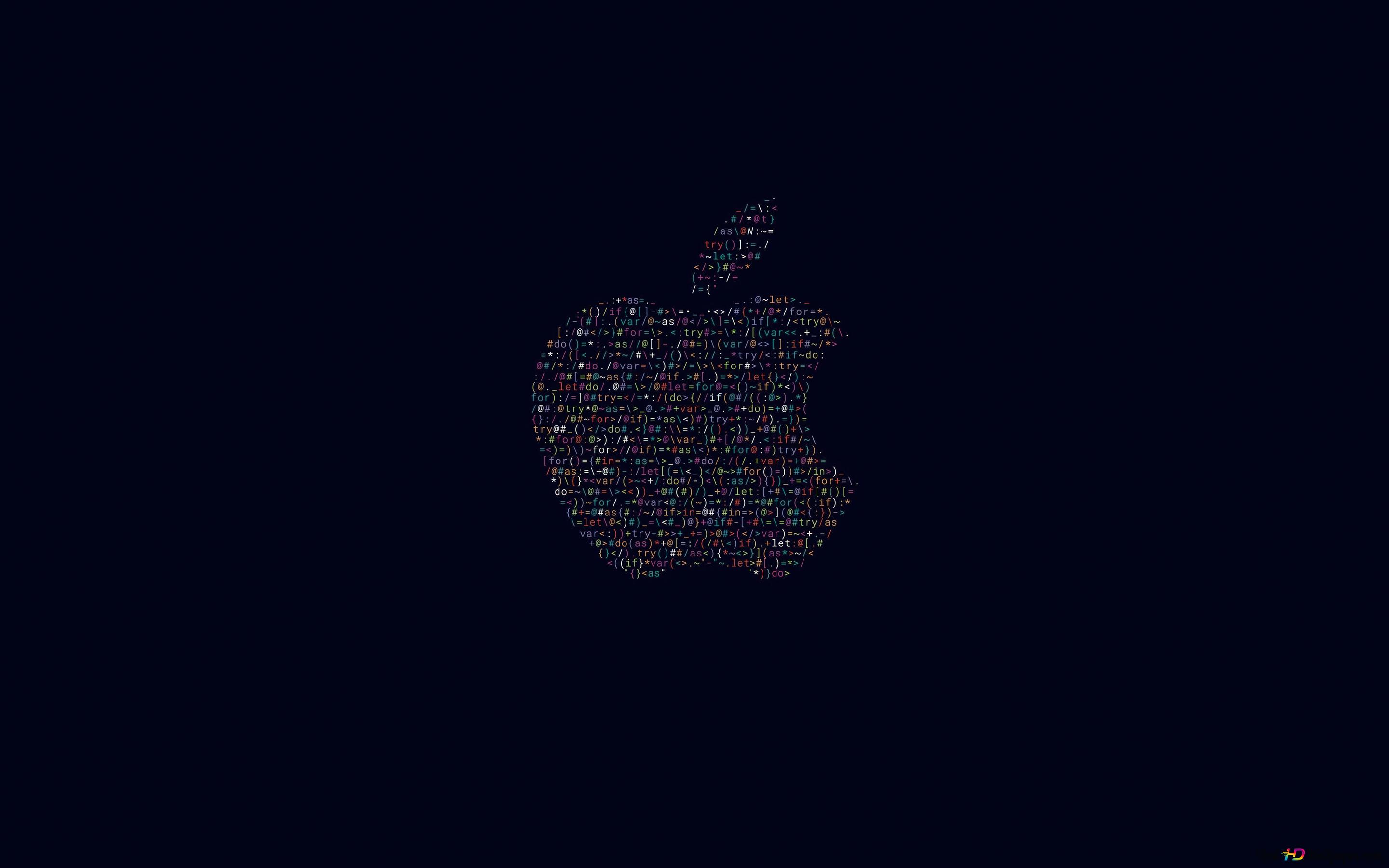Apple Programming Code Logo 4k Wallpaper