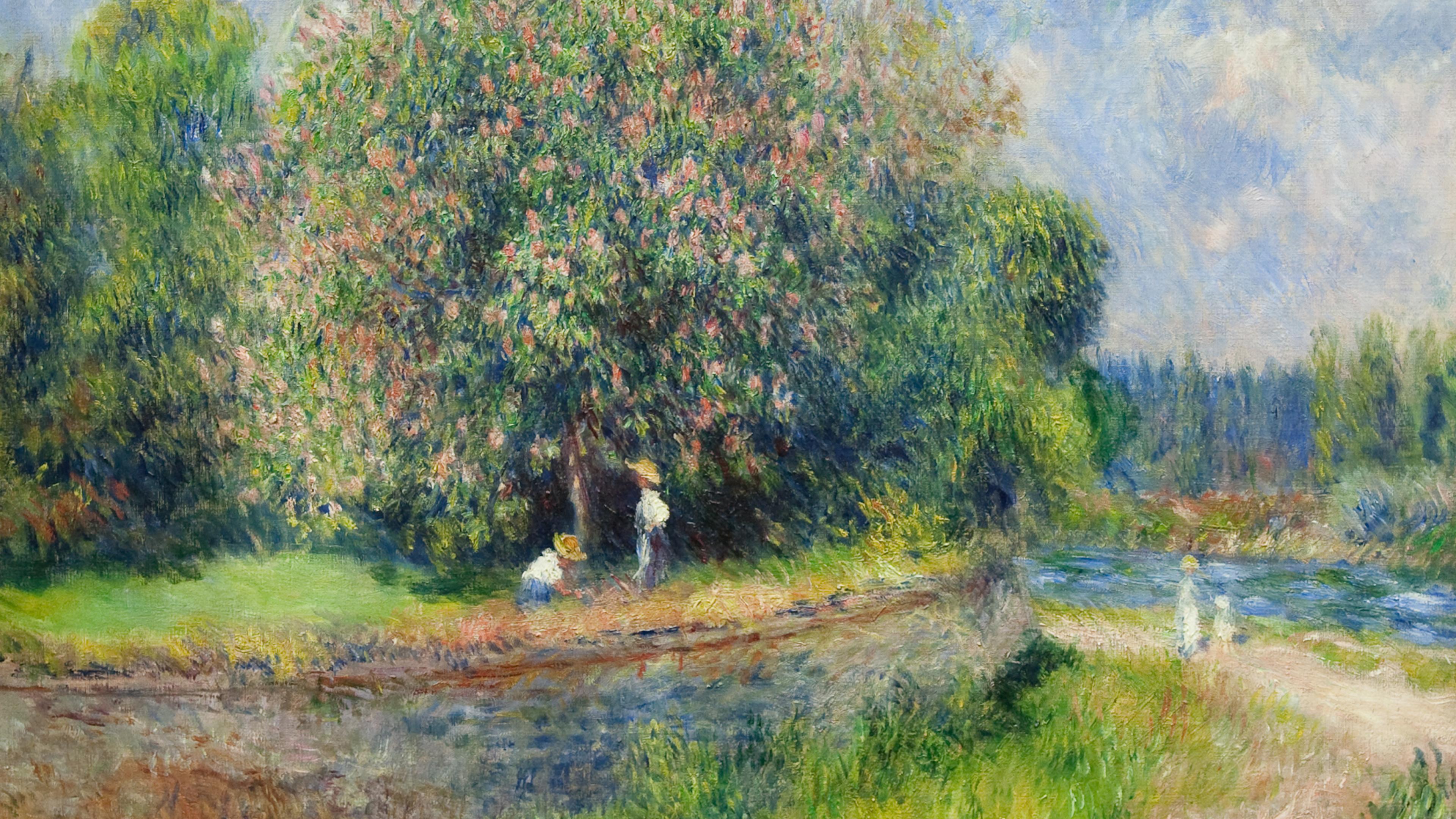 Impressionist Painting Renoir HD Wallpaper Of Nature Landscapes