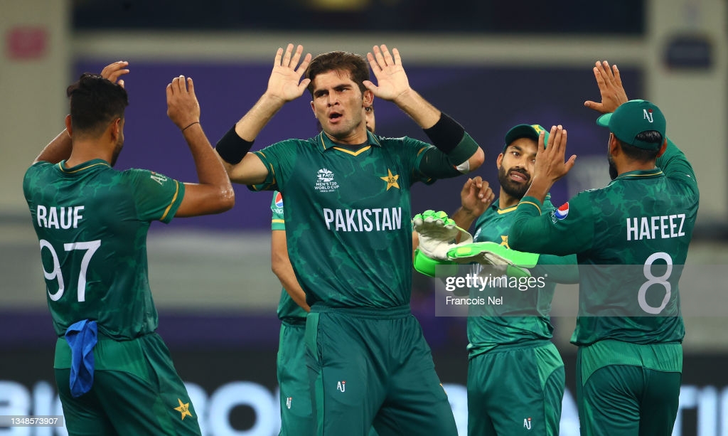Shaheen Afridi Of Pakistan Celebrates The Wicket Virat Kohli