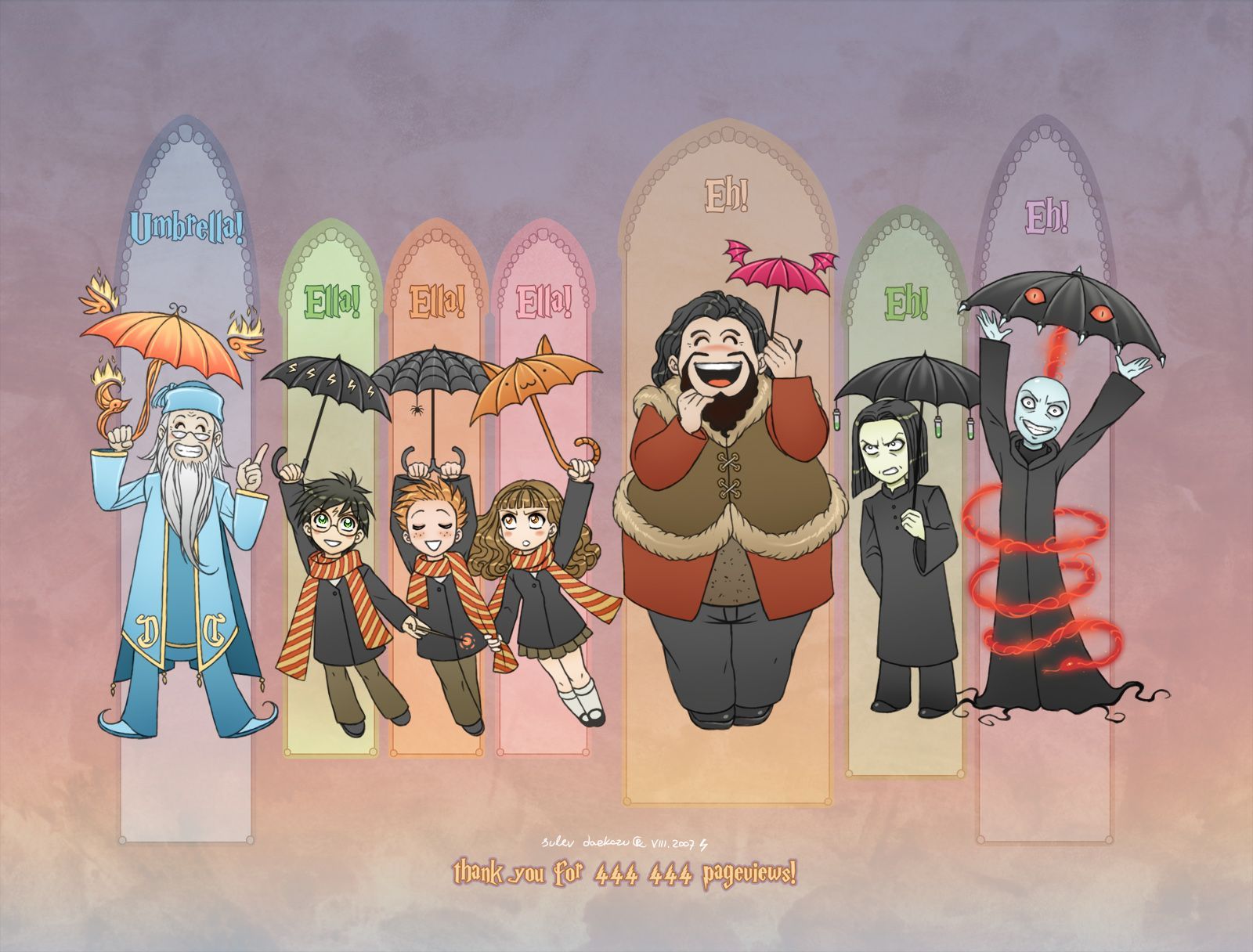 Cute Harry Potter Fan Art Wallpaper On