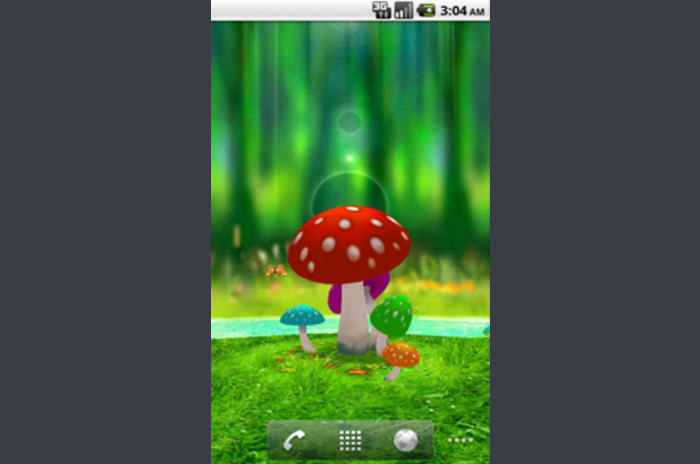 The Program 3d Mushroom Garden Wallpaper For Android Samsung