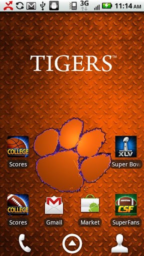 Clemson Live Wallpaper HD App for Android