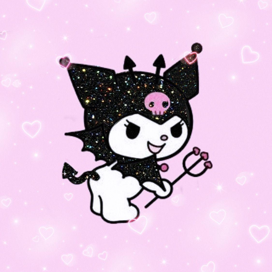 Glitter Kuromi Dibujos Bonitos Hello Kitty