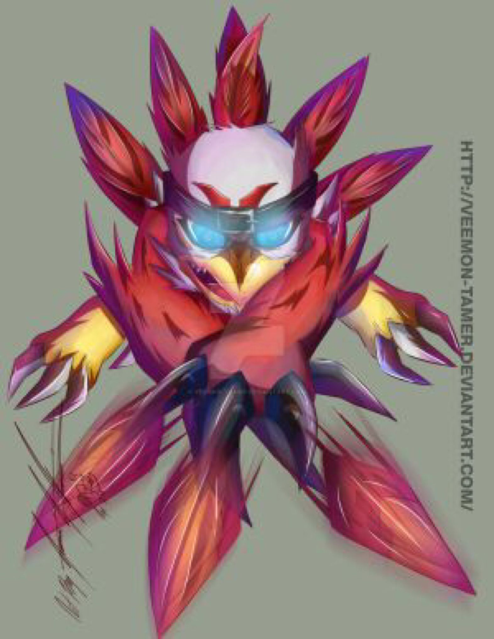 Hawkmon Digimon Digital Monsters Adventure Tri