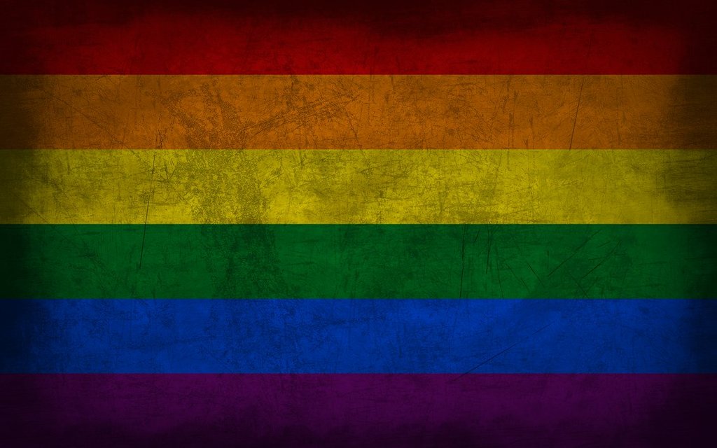 Lgbt Rainbow Grunge Flag By Elthalen