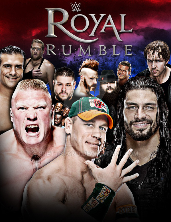 Wwe Royal Rumble Custom Poster By Brettbrand