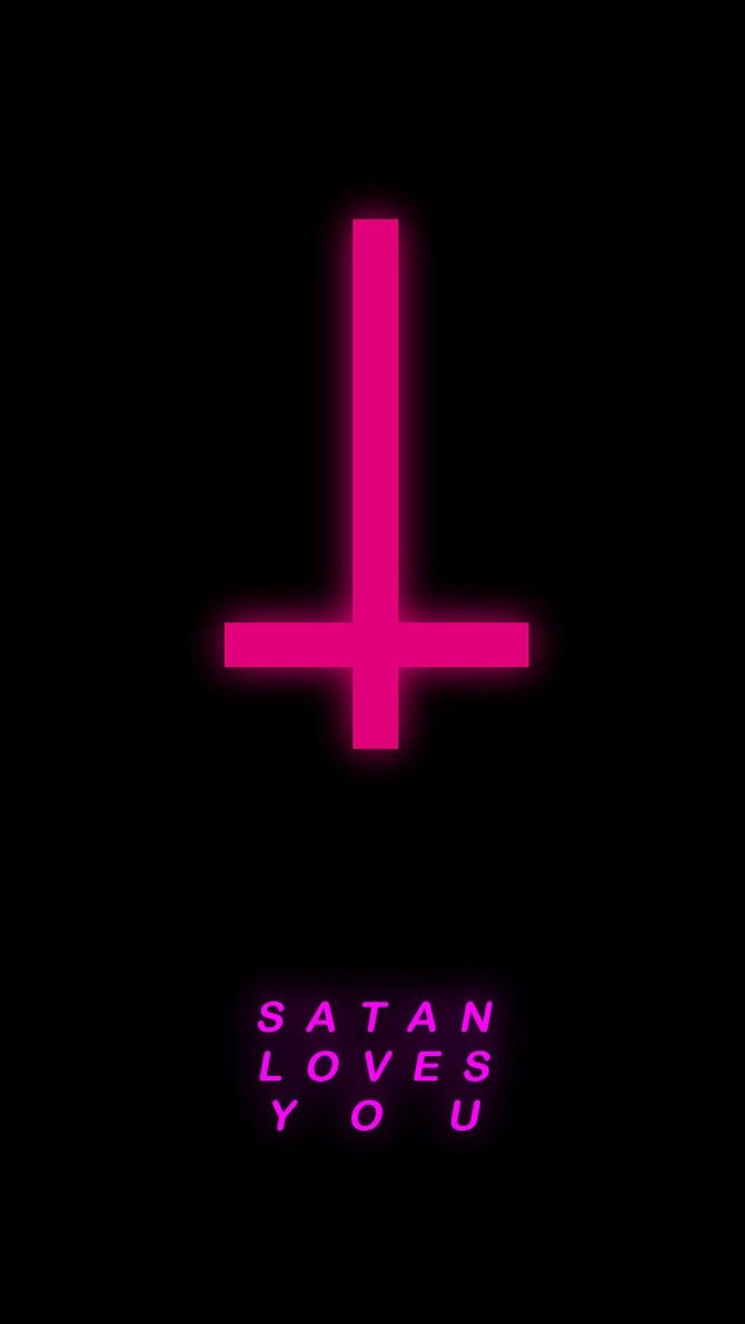 Satan Loves You Satanic Art Gothic Wallpaper Emo
