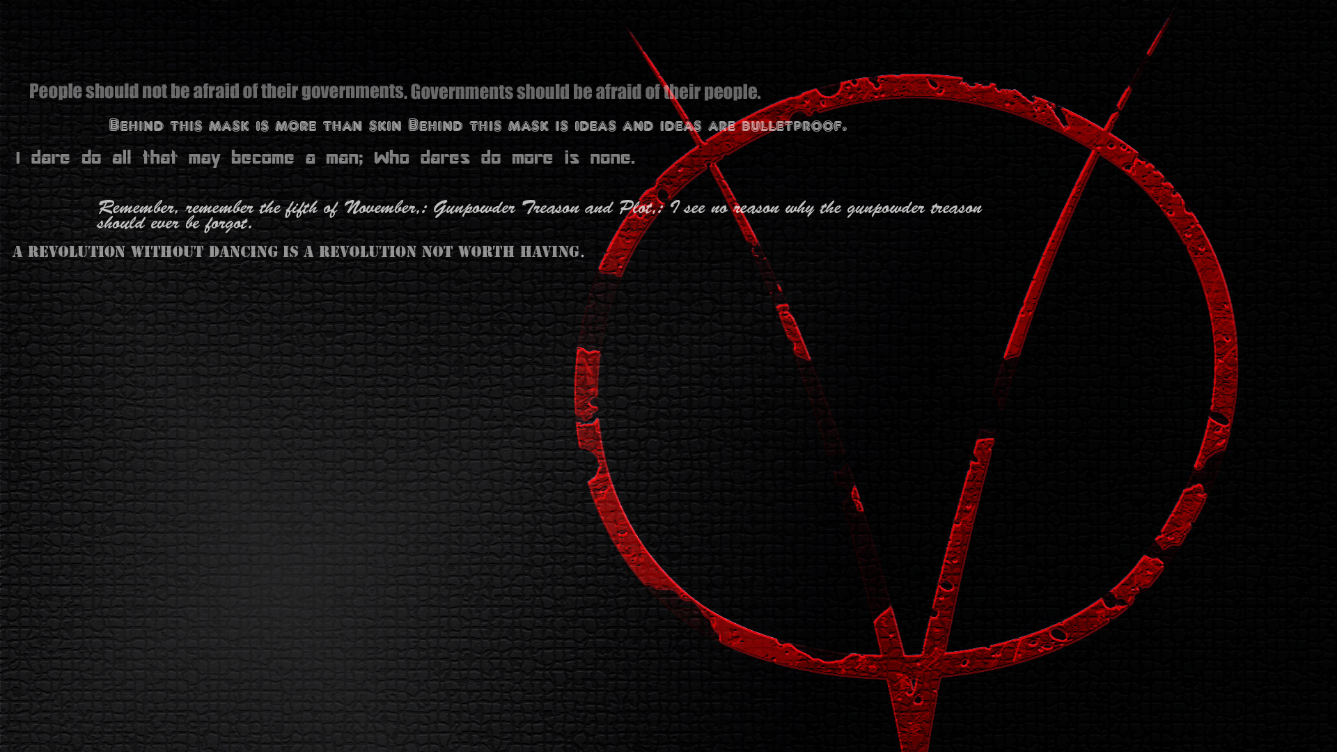 New V For Vendetta Background Wallpaper
