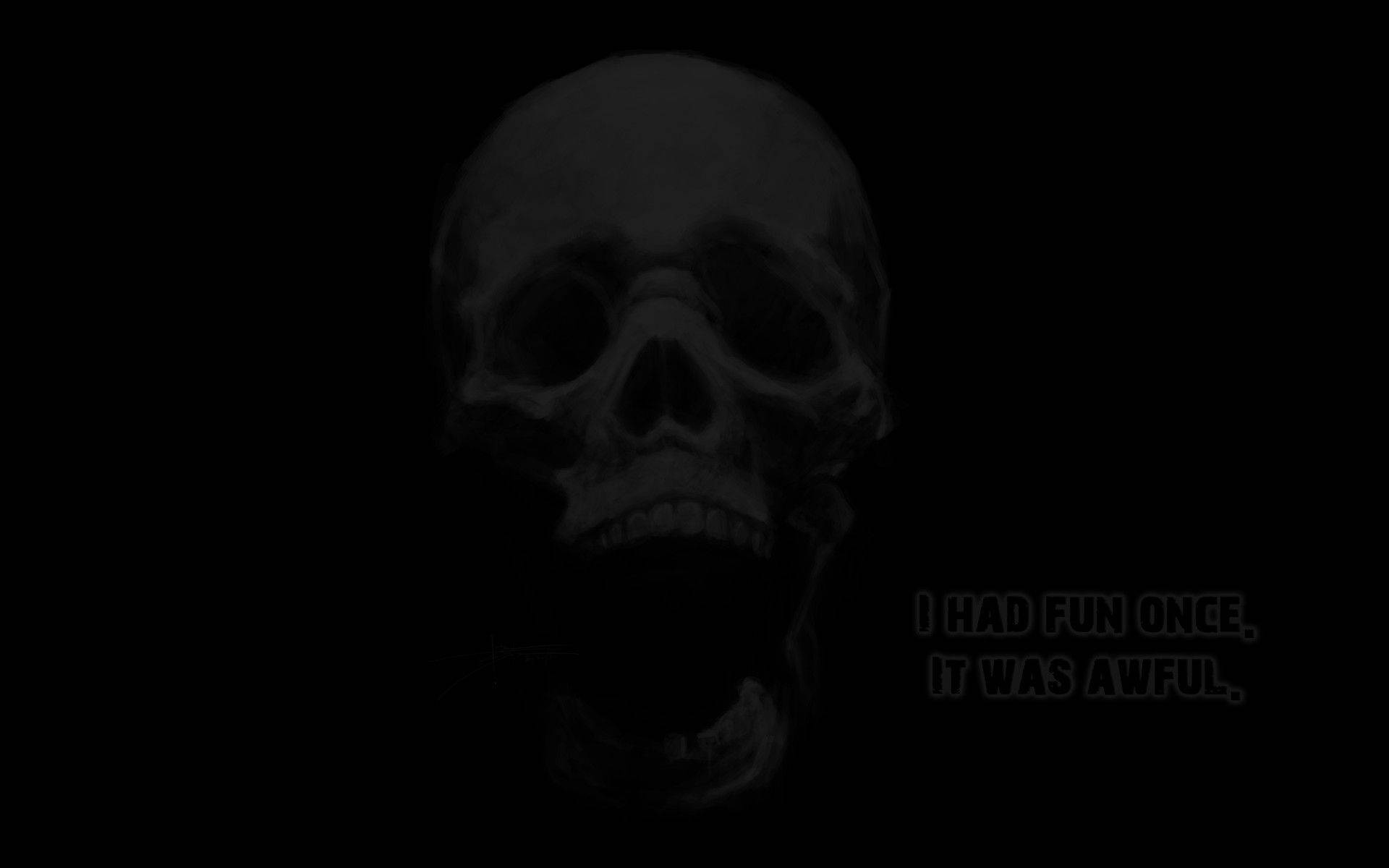 Black Skull Wallpaper