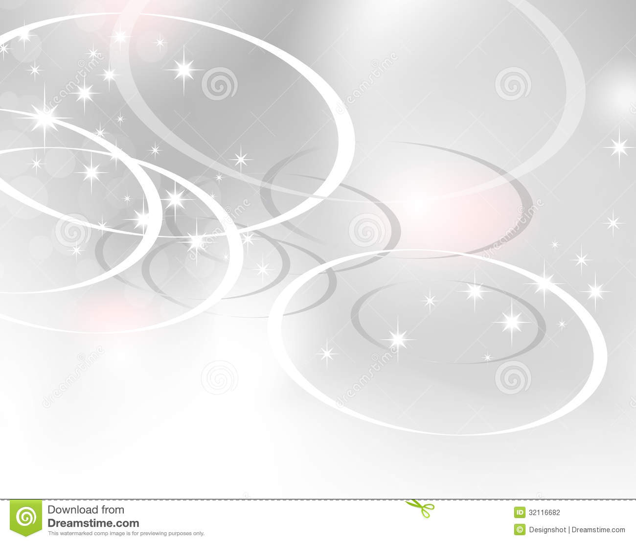 Light Abstract Circle Background With Silver Grey To White Gradient