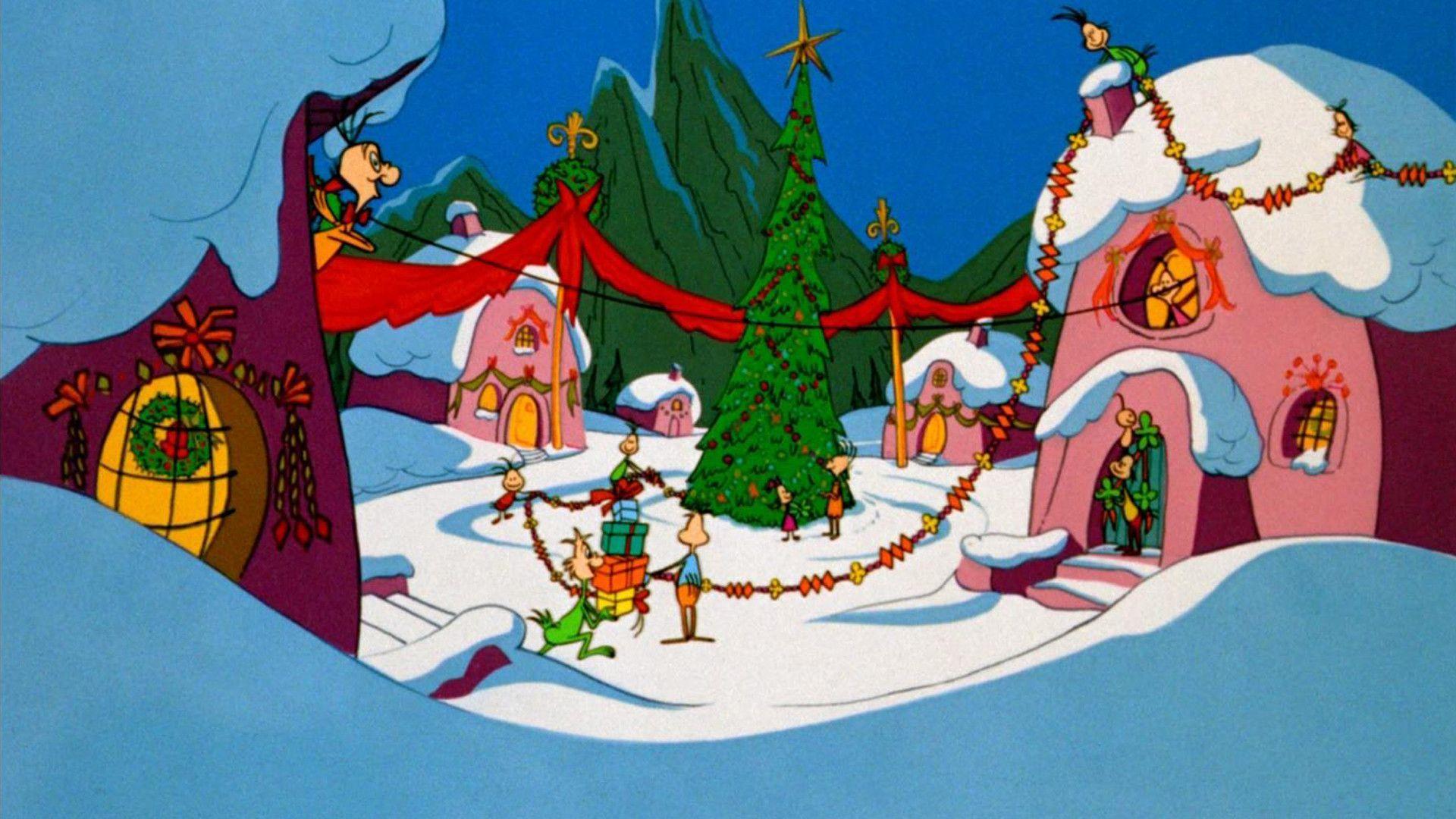 Whoville Grinch Wallpaper Top Background