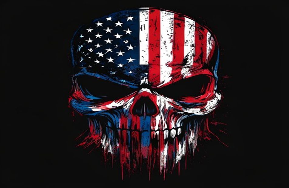 American Flag Punisher Skull Wallpaper