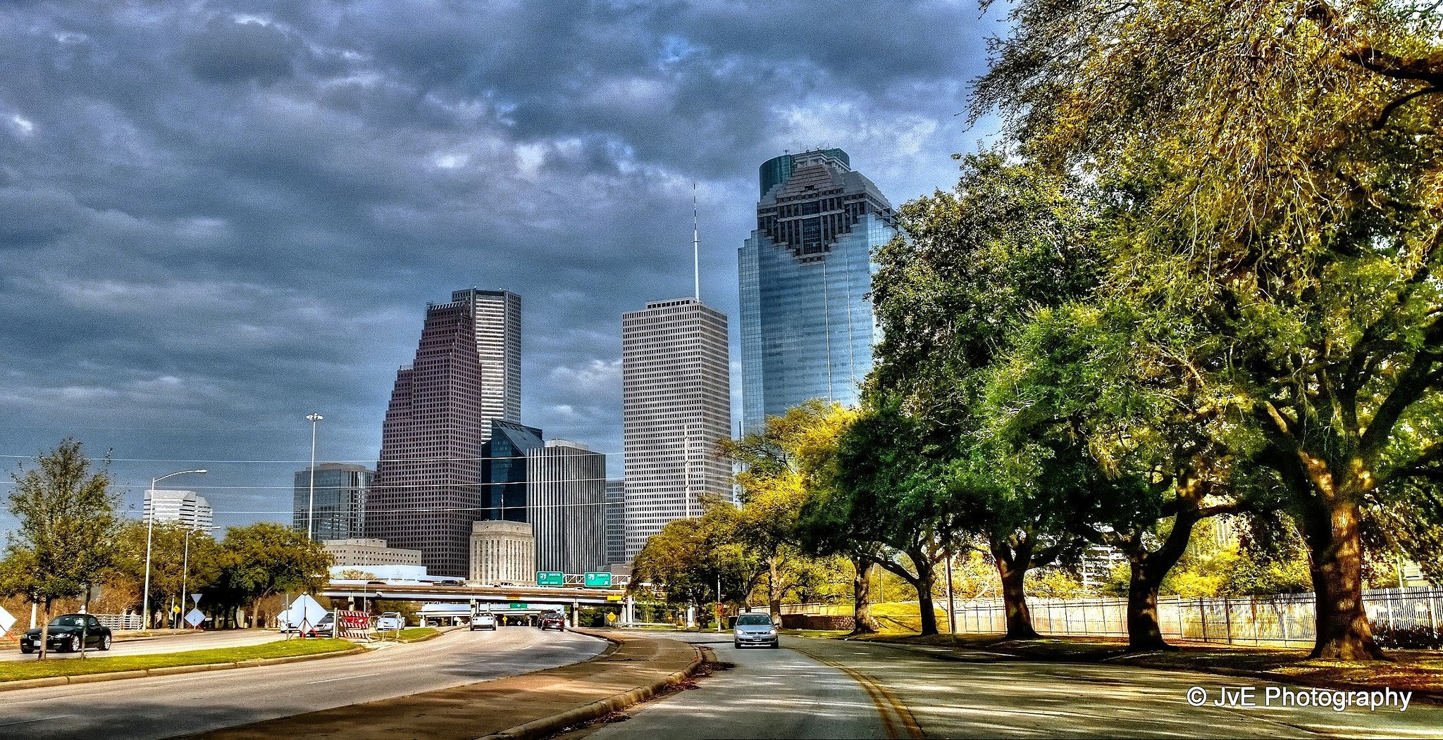 Houston architecture bridges cities City texas Night towers buildings