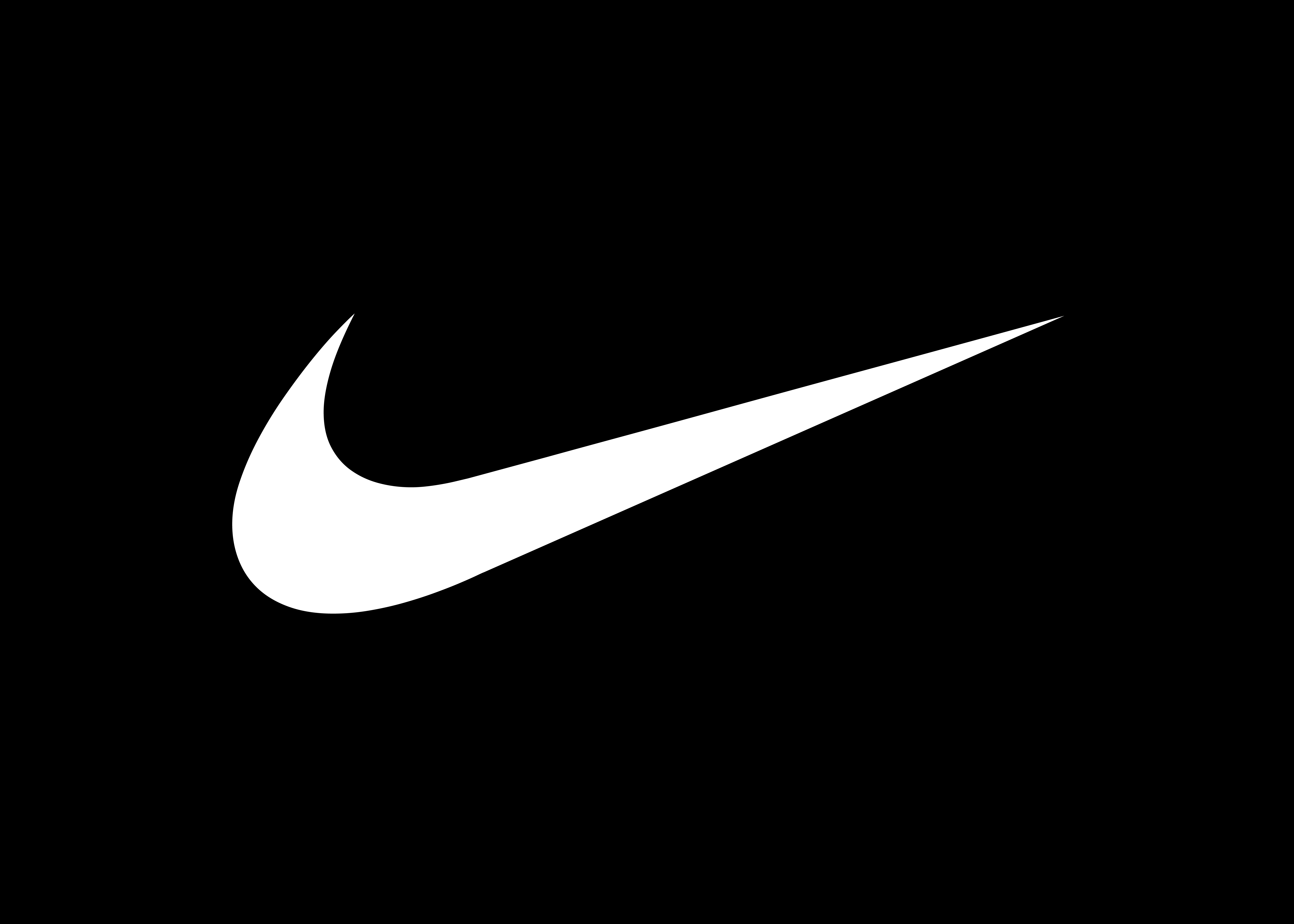 White And Black Nike Logo High Resolution In HD Wallpaper