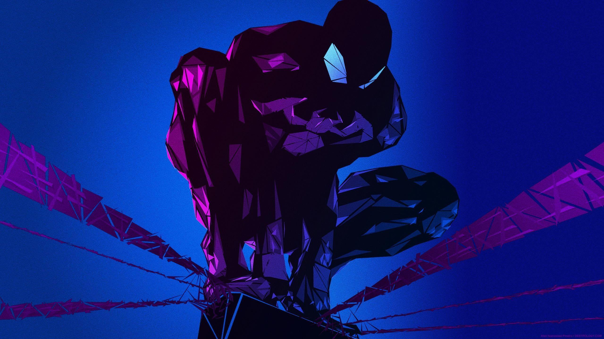 Black Marvel Spider Man Illustration Ics