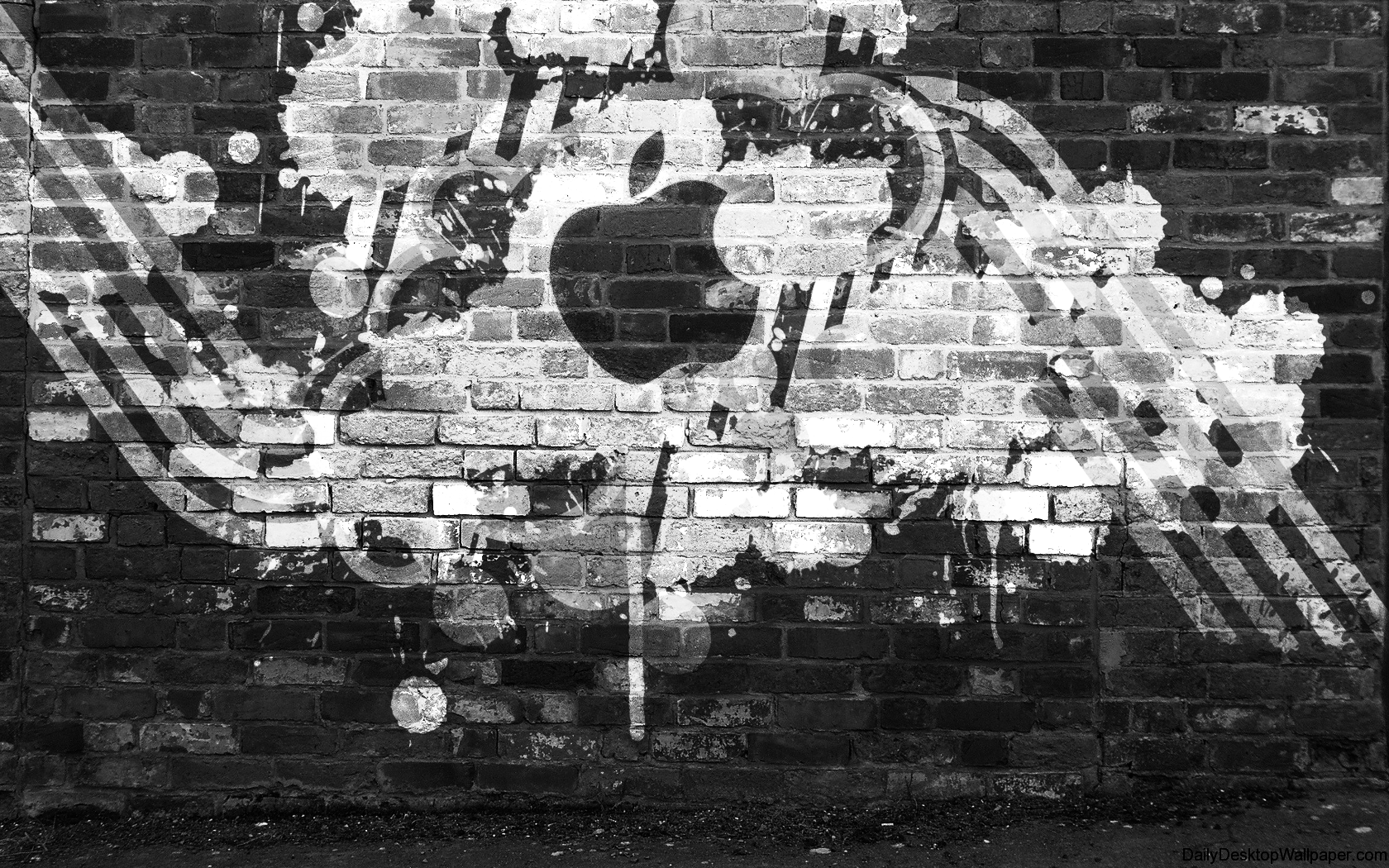 Graffiti Apple   HD Wallpapers 1680x1050