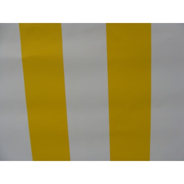 Custom Yellow White Wide Stripe Product Code Cust Whtite