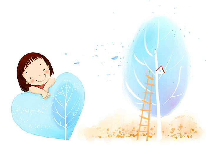 Children S Day Art Wallpaper Cute Little Girl Cartoon Illustration
