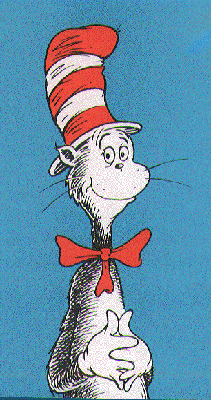 the cat in the hat blue backgroundgif