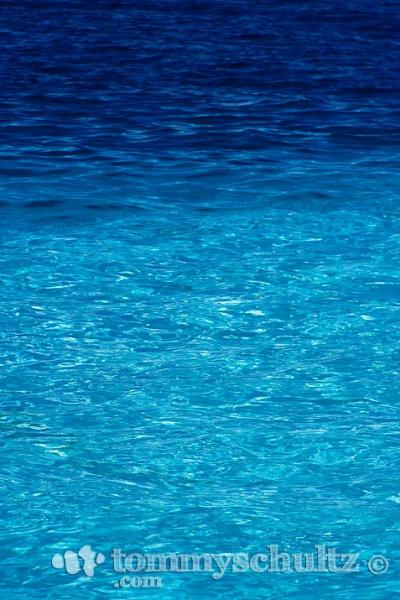 Tropical Caribbean Blue Water Background In Bohol Philippines Travel