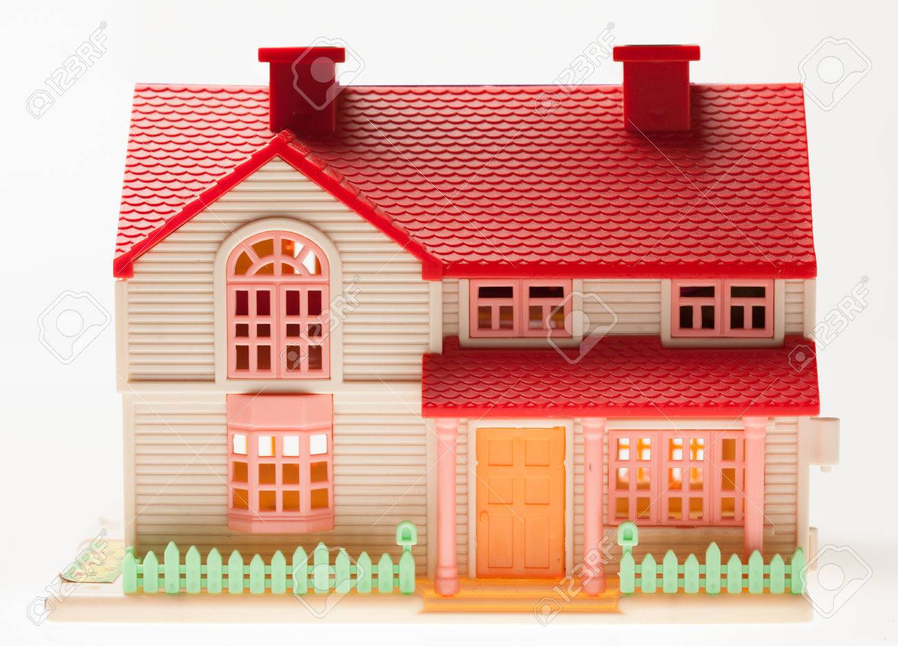 Dollhouse Close Up On A Light Background Stock Photo Picture And
