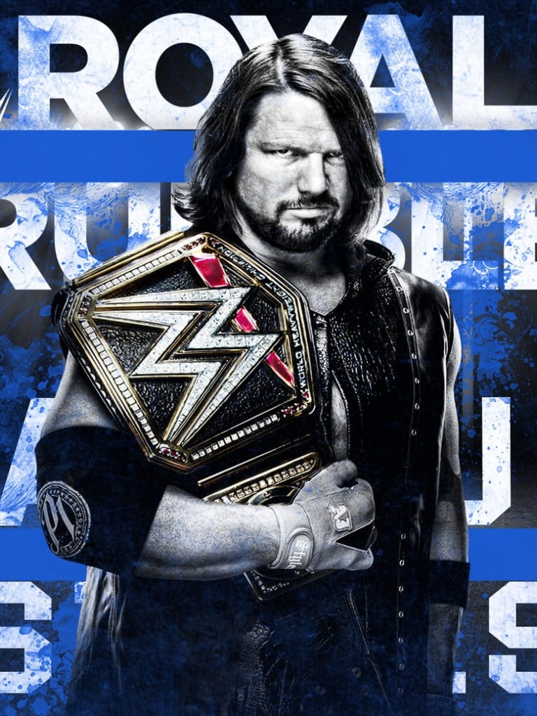 Free download Royal Rumble 2017 AJ Styles no10 WWE HD Wallpapers [768x1024]  for your Desktop, Mobile & Tablet | Explore 95+ WWE Royal Rumble Wallpapers  | School Rumble Wallpapers, Crown Royal Wallpaper, School Rumble Wallpaper
