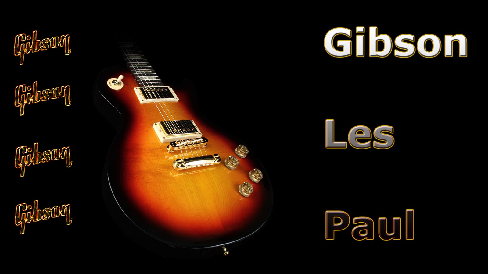 Guitar Wallpaper Vintage Gibson Les Paul Electric Fireburst