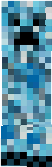 Minecraft Blue Creeper Wallpaper.
