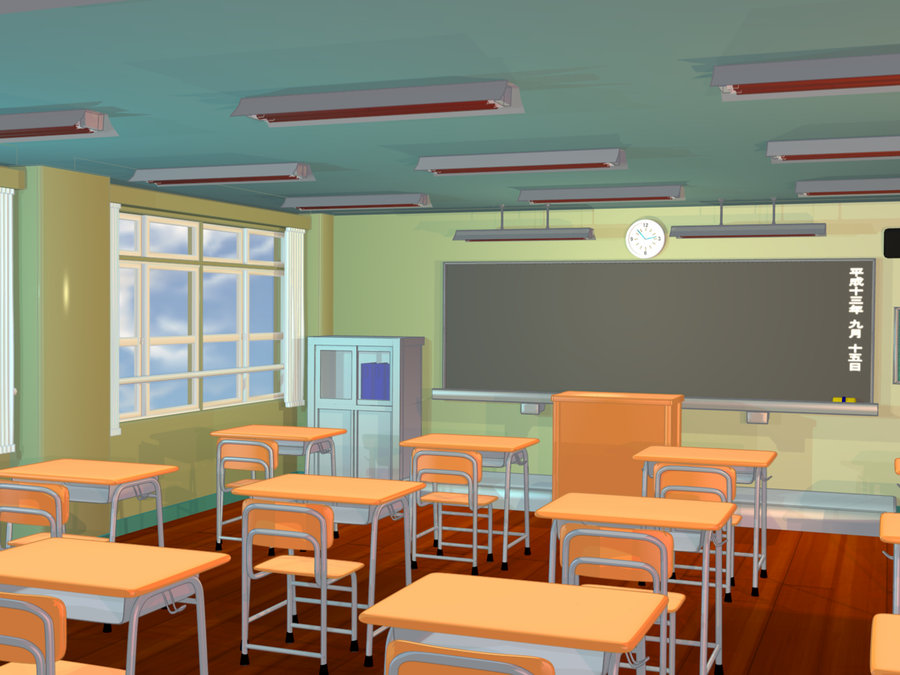 Anime Original Chair Classroom Sunshine Table HD wallpaper   Wallpaperbetter