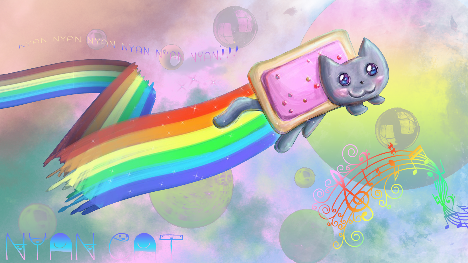 Nyan Cat Wallpaper By Unknownduchess D4foqzz Png Wiki