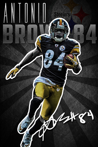 Antonio Brown Pittsburgh Steelers iPhone Wallpaper Photo
