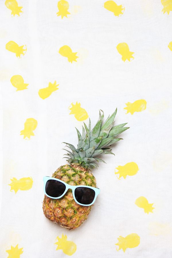 Diy Pineapple Stamped Scarf On Pbteen iPhone