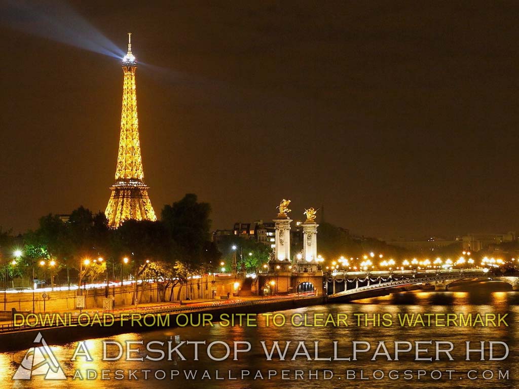 In The Night France Paris Desktop Wallpaper HD
