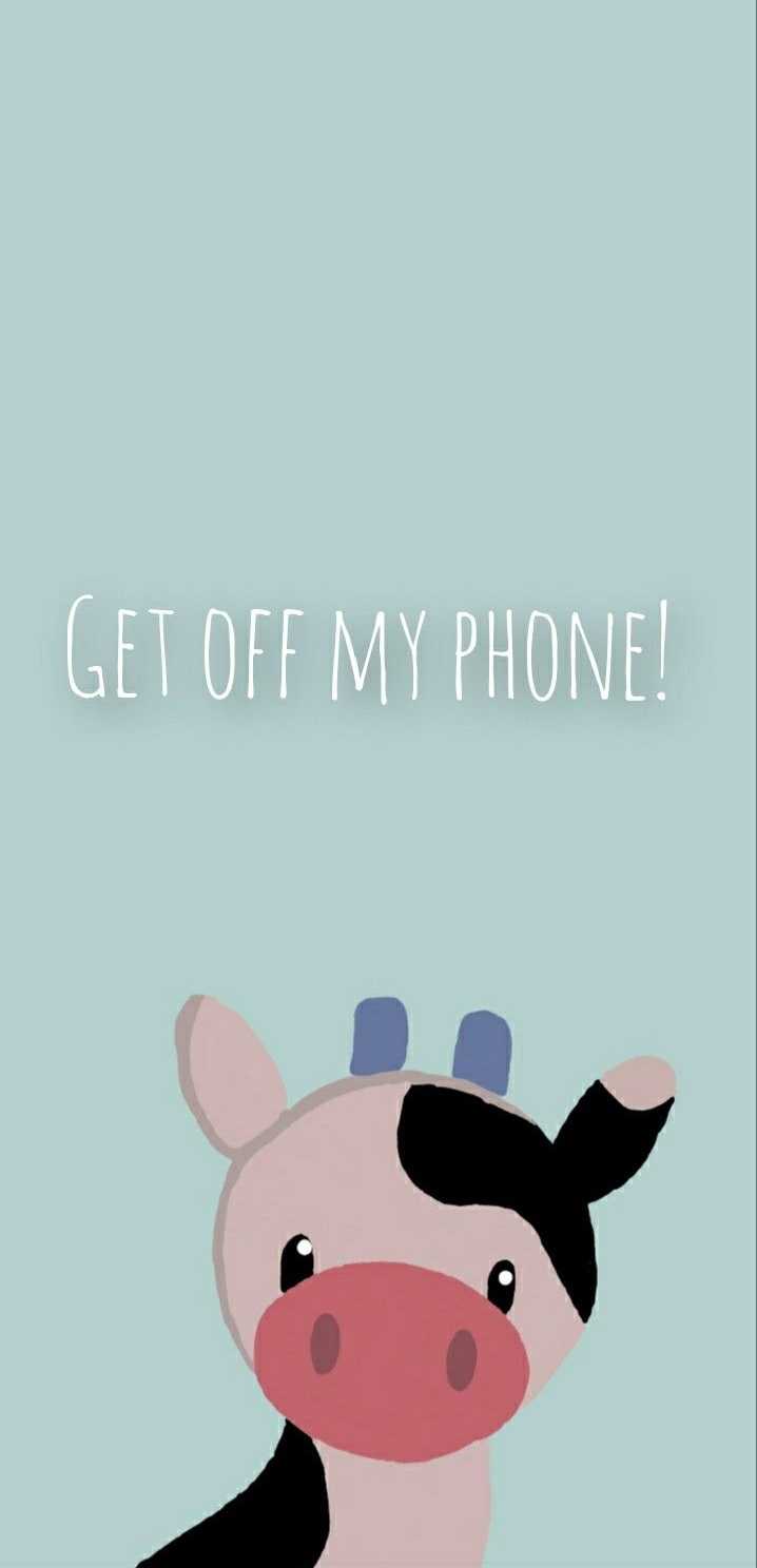 Get Off My Phone Wallpaper