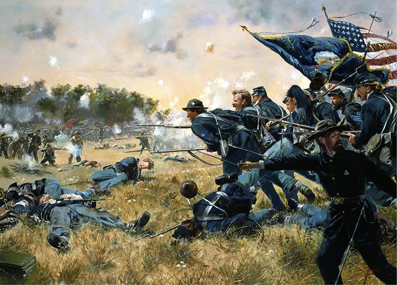 Desktop Wallpaper War Soldiers Don Troiani Gettysburg
