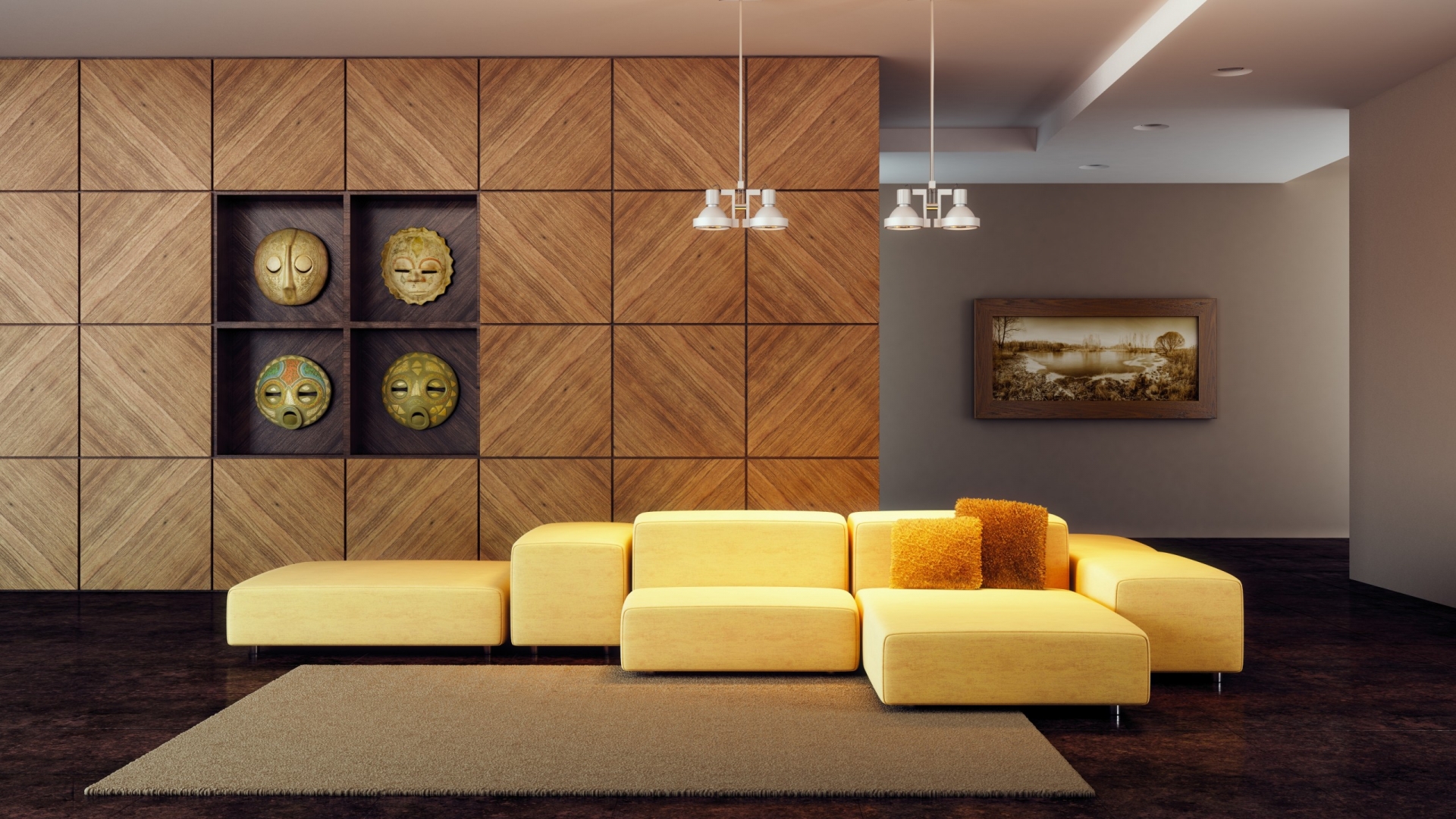Beautiful Modern Living Room Wallpaper Voted By The