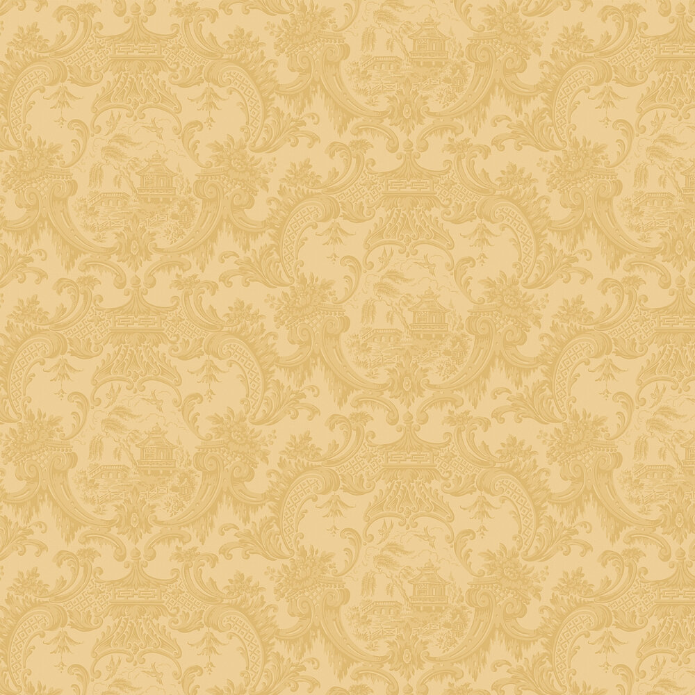 Chippendale China By Cole Son Yellow Wallpaper